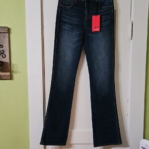 Kut from the Kloth Women's Indigo Straight Leg Jeans